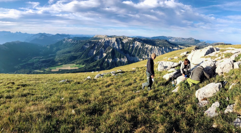En haut du Mont Aiguille