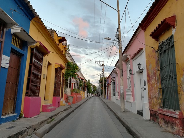 Les rues de Carthagène en Colombie