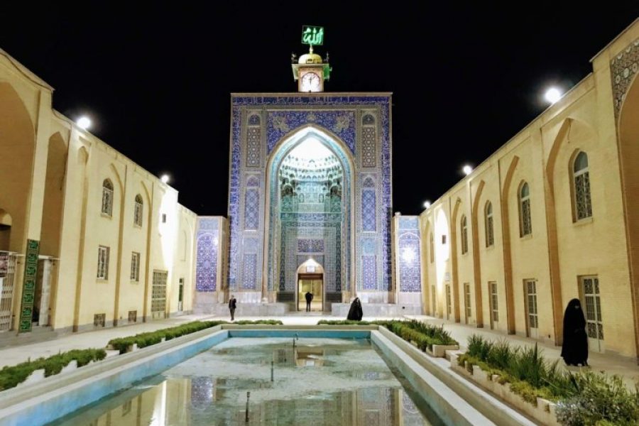 Ma Mosquée de Kerman de nuit